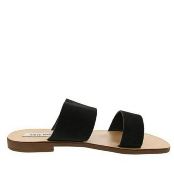 Steve Madden Shoes - Steve Madden Women’s Native Chestnut Slide Black Flat Sandals size 9 New